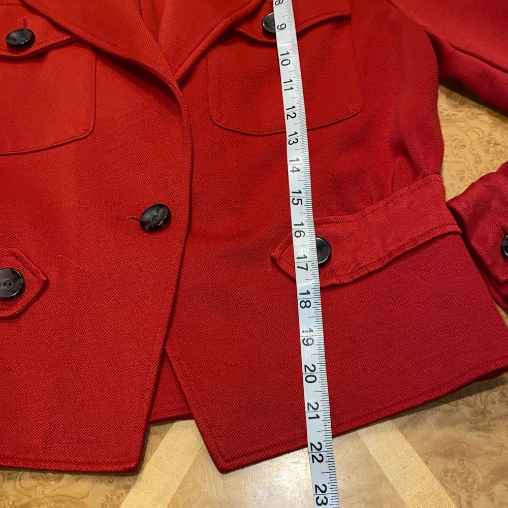 CAbi Little Red Blazer Jacket Size 6 Style #3374 - Picture 6 of 16